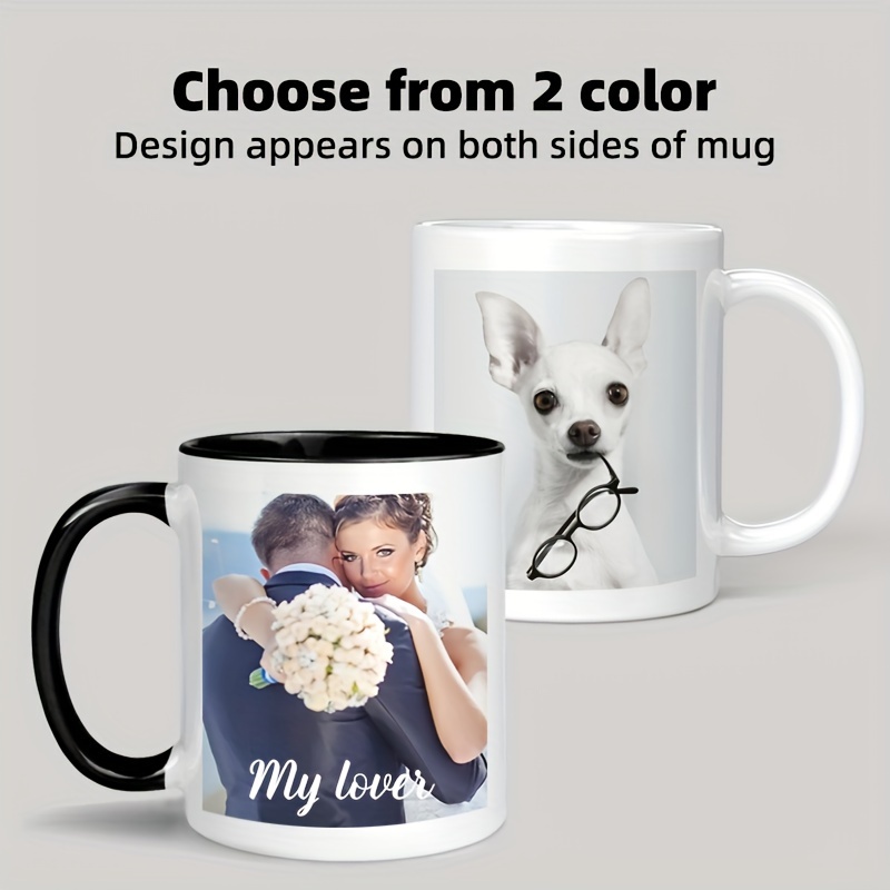 Custom Photo & Text/Logo Mug - - Coffee Tea Name review and price