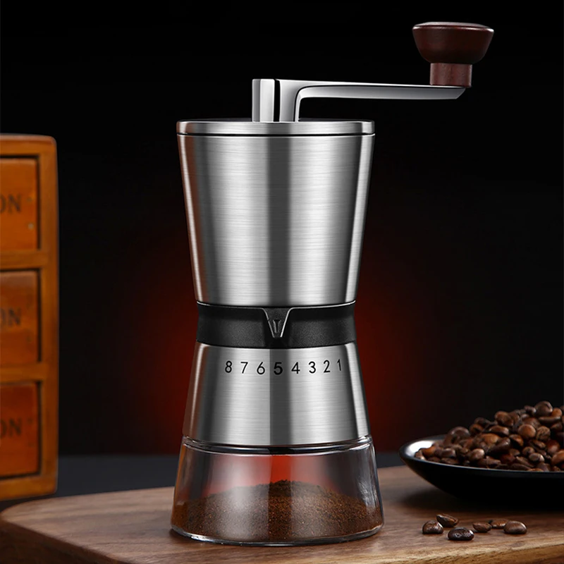 8 Adjustable Manual Coffee Gri - Burr Hand Grinder review and price