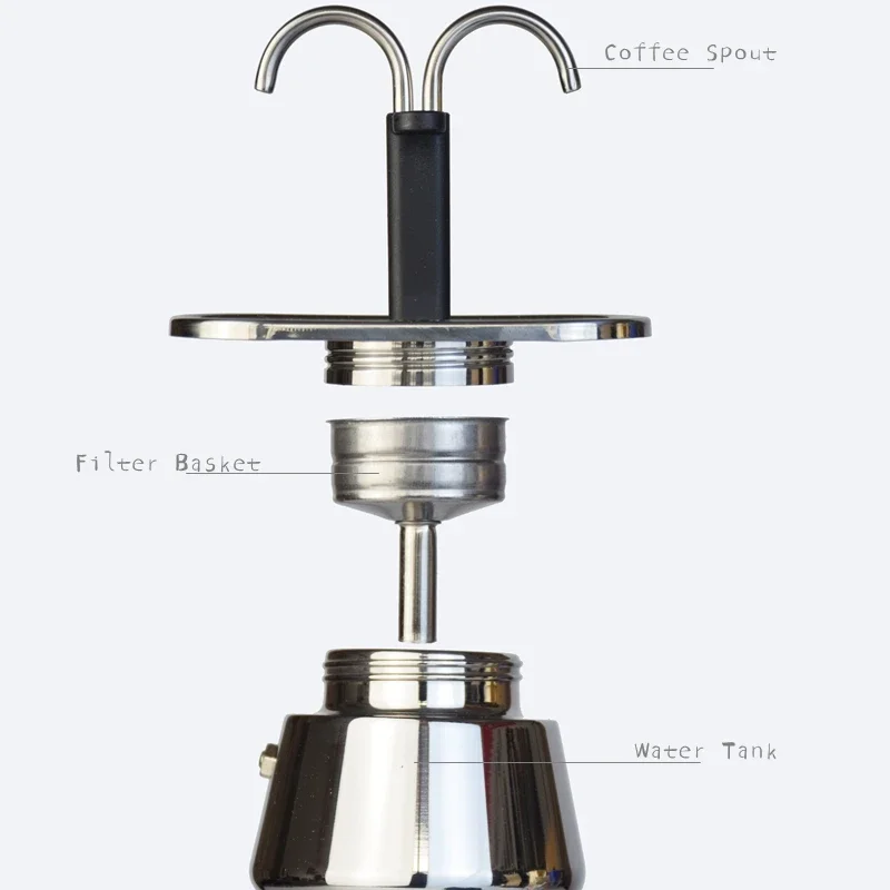 200ML Mini Moka Pot Double Tub - Moka Pot Stove review and price
