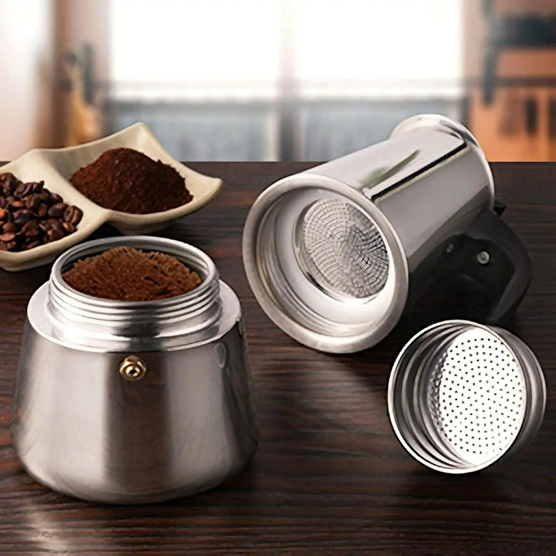 6 Cup Mocha Pot Stainless Stee - Moka Pot Stove review and price