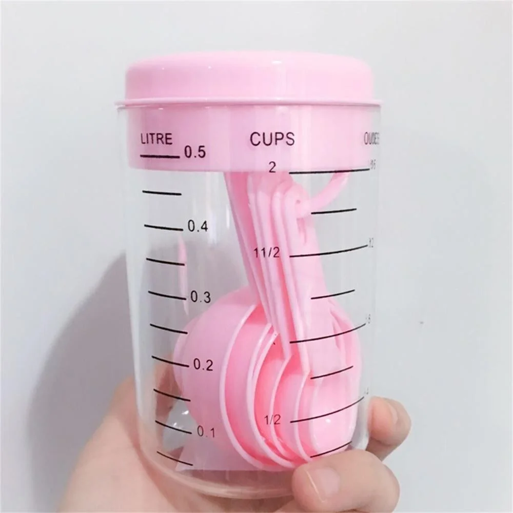 7 Pieces / Set Plastic Measuri - Coffee Tea And Sugar Set review and price
