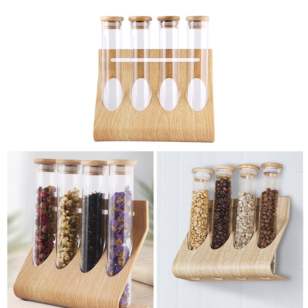 Glass Tube Storage Rack Visibl - Coffee Tea & Jane review and price