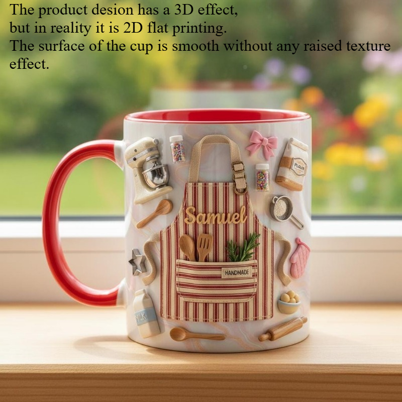 Custom Baker Mug 2D Print Pers - Coffee Tea Name review and price