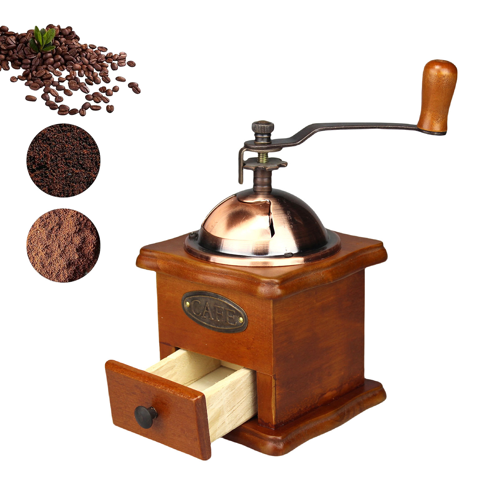 Antique Manual Coffee Grinder  - Burr Hand Grinder review and price