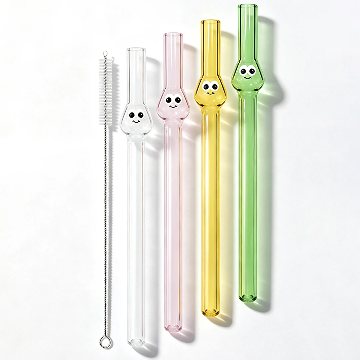 4pcs Wide 12mm Glass Straw Set - Coffee Tea And Sugar Set review and price