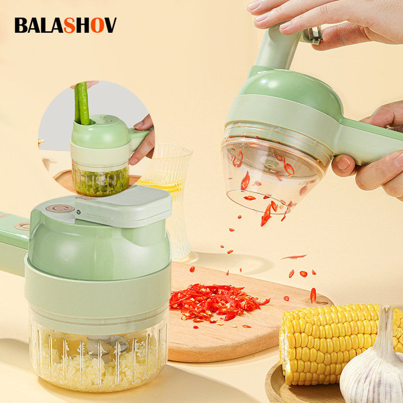 4In1 Electric Vegetable Cutter - Burr Hand Grinder review and price