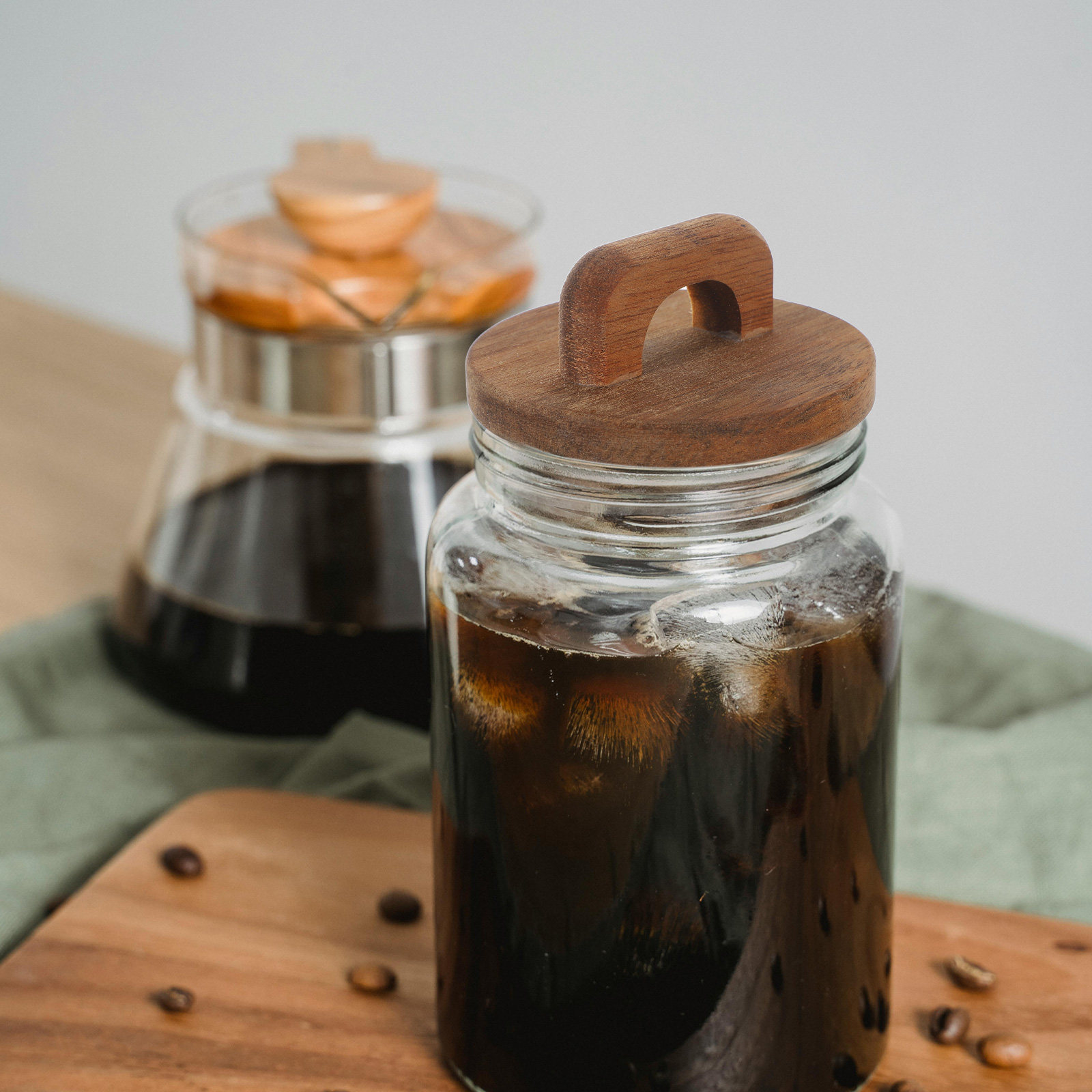 4Pcs Acacia Wood Airtight Jar  - Coffee Tea Sugar review and price