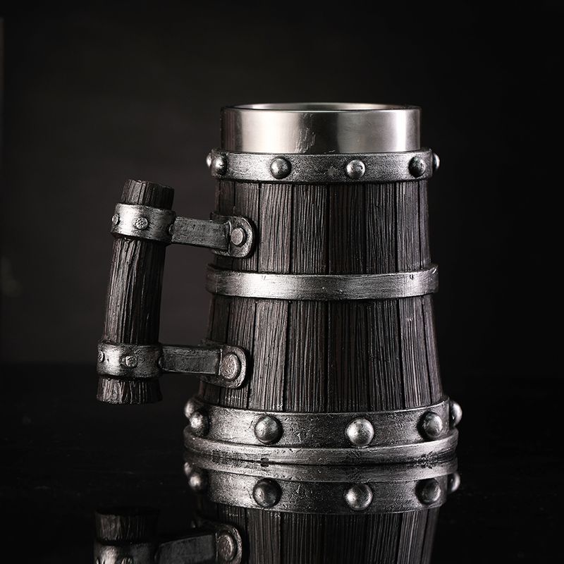 Wood Grain Beer Glass Resin St - Xbloom Coffee Tea review and price