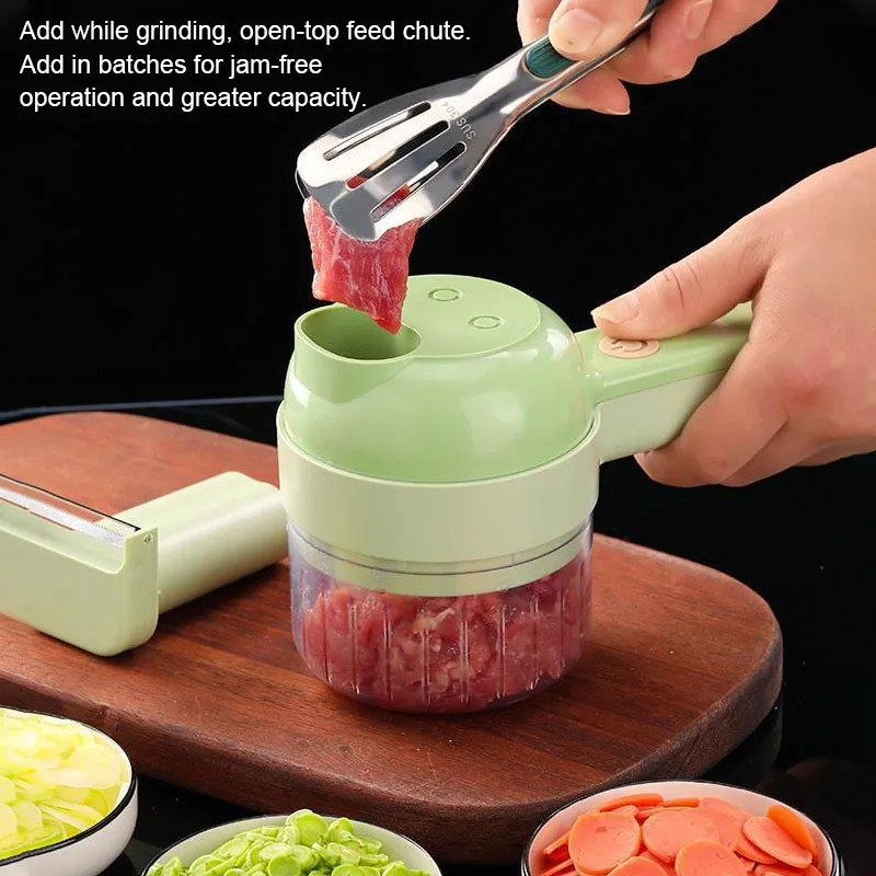 4 IN 1 Electric Vegetable Cutt - Burr Hand Grinder review and price